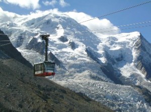 Le célébère site l'Aiguille de Chamonix 