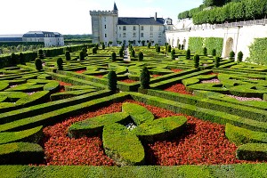 photo du jardin du château de Cheverny