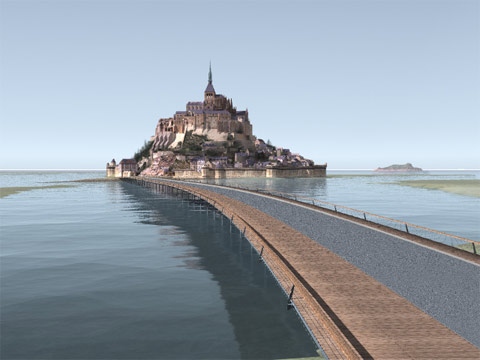 La monsatère Mont Saint Michel