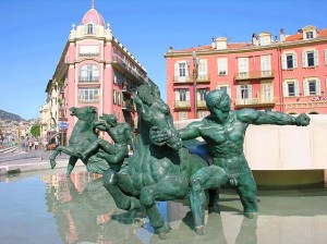 fontaine place massena nice